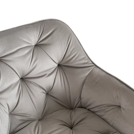 Fotel Obrotowy KONOR Szary Welurowy