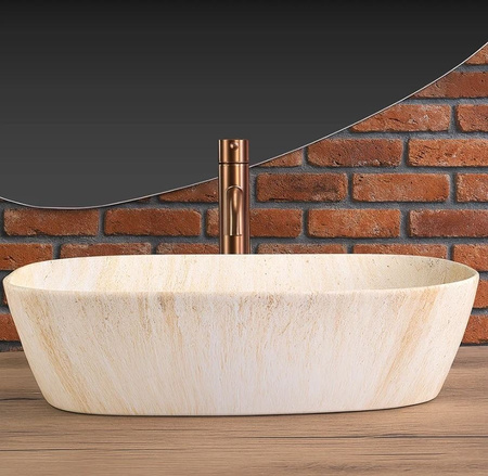 UMYWALKA FREJA TRAVERTINE MATT - NABLATOWA