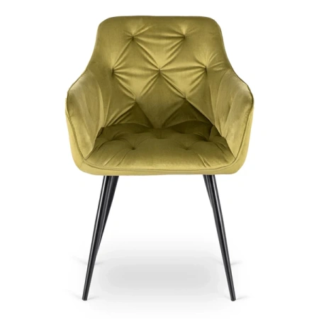 Krzesło MODESTO Pistacjowe Welurowe