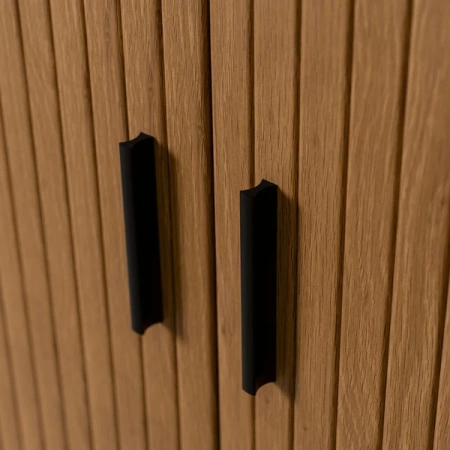 Komoda Dwudrzwiowa Rozsuwana 100 cm TRISH Dąb