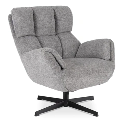 Fotel Wypoczynkowy Obrotowy REAL Szary