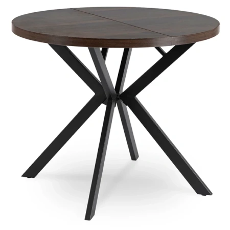 Stół LUGO 90-190 cm Orzech/Czarny