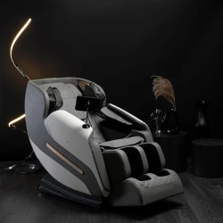 Fotel Masujący VX MAX Szary Ekoskóra