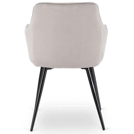 Krzesło MODESTO Szare Welurowe