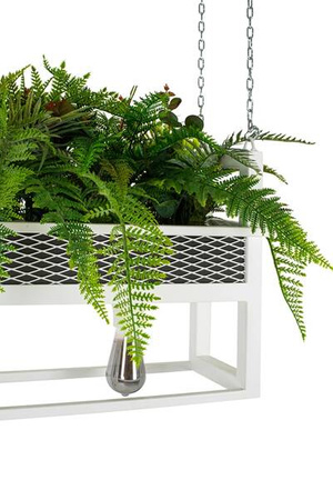 MOOSEE lampa wisząca / kwietnik SEMIRA    100 INDUSTRIAL biała