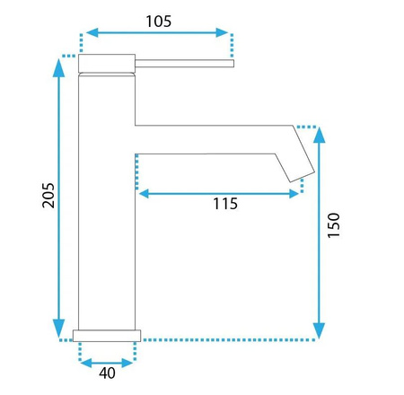 BATERIA UMYWALKOWA JS-B310BRG FOSS MIEDŹ SZCZ NISK
