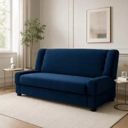 Zestaw 2x Sofa PIANO Granatowa