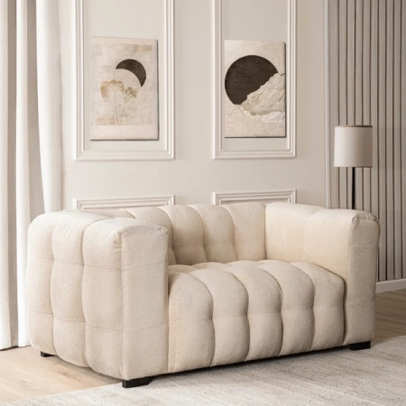 Sofa MODERNO 2S Dwuosobowa Kremowa