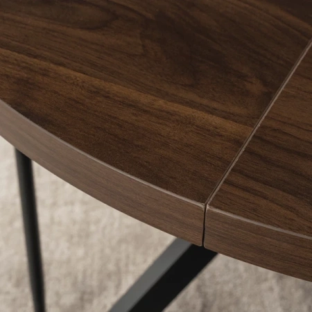 Stół LUKAS 100-250 cm Orzech/Czarny