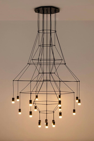 MOOSEE lampa wisząca FLUSSO 20 czarna