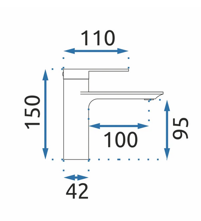 BATERIA UMYWALKOWA MY1902-2C STORM CHROM NISKA