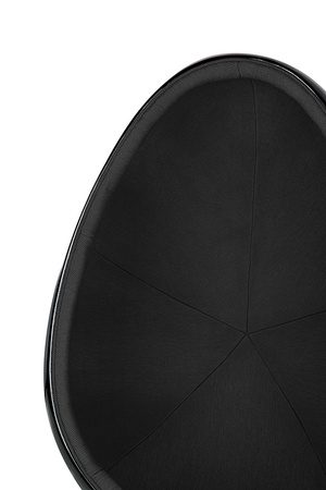 Fotel OVALIA BLACK czarny - włókno        szklane, metal