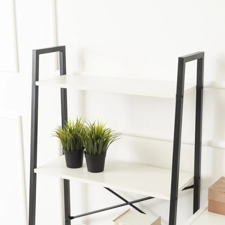 Regał GIA Biały/Czarny