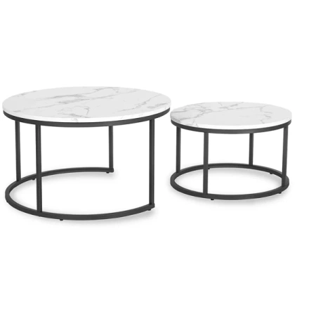 Zestaw Stolików DAFNE MAX Biały Marmur