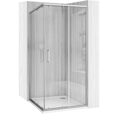 KABINA CITY BRUSH NIKIEL 90X90