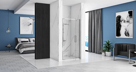 DRZWI PRYSZNICOWE RAPID SWING CHROM 100