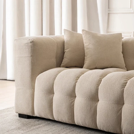 Sofa MODERNO 3S Trzyosobowa Kremowa