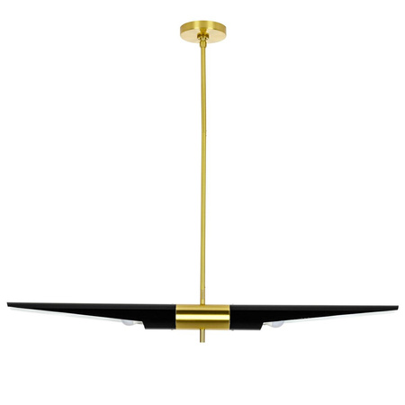 MOOSEE lampa wisząca APOLLO 1 czarna -    szczotkowane złoto