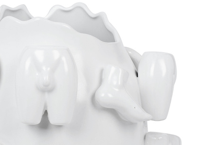 KARE wazon dekoracyjny BODY PARTS 37 cm   biały