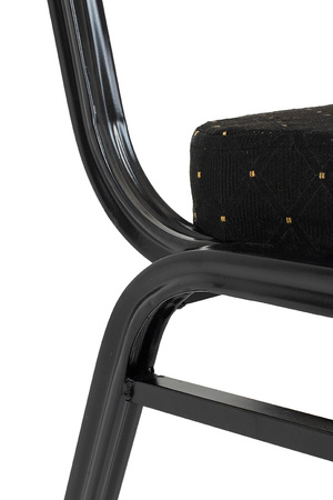 Krzesło bankietowe / konferencyjne HERON  czarne
