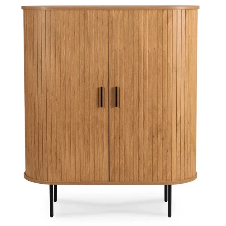 Komoda Dwudrzwiowa Rozsuwana 100 cm TRISH Dąb