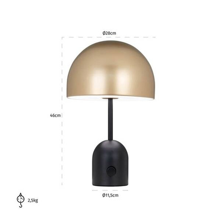 RICHMOND lampa stołowa ELVINA złota