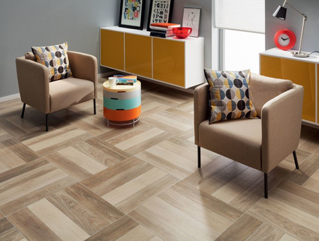 Tubądzin Domino Elm Brown STR 14,8x59,8