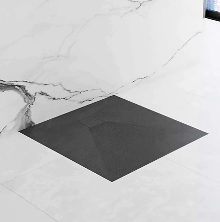 BRODZIK MAGNUM BLACK 90x120 + SYFON