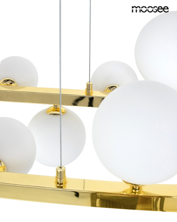 MOOSEE lampa wisząca ALURE OVAL 120       złota/mleczna