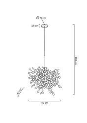 MOOSEE lampa wisząca MONETE SINGLE złota