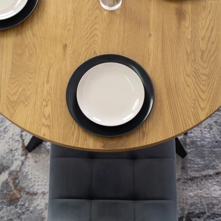 Krzesło PERU Szare Welurowe