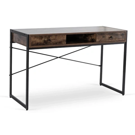 Biurko STEP 123 cm Brązowe/Czarne