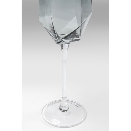 KARE komplet 4 kieliszków do szampana     DIAMOND SMOKE 365 ml