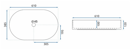 UMYWALKA NADIA 60 WHITE MATT - NABLATOWA