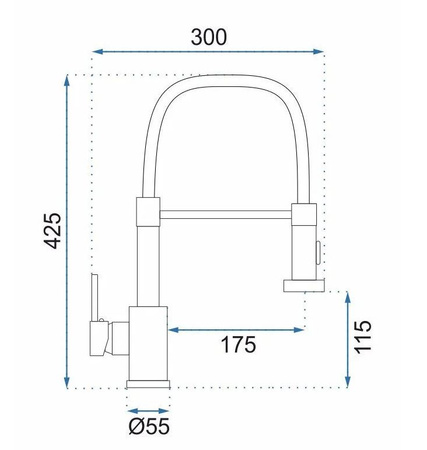 BATERIA KUCHENNA COLIN MIEDŹ SZCZOTKOWANA