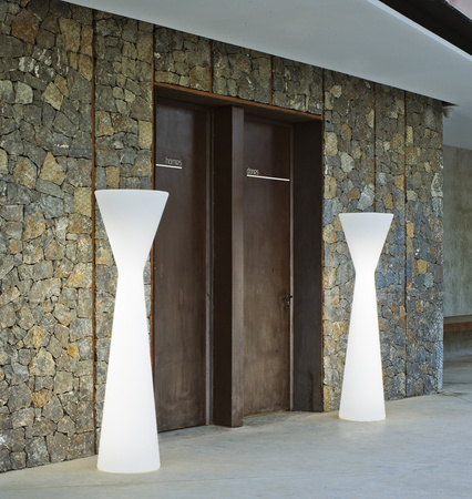 NEW GARDEN lampa podłogowa KONIKA 170  CABLE biała