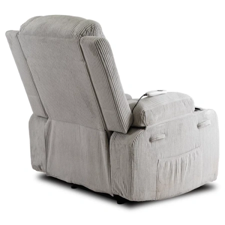 Fotel Masujący BOX Szary Sztruksowy