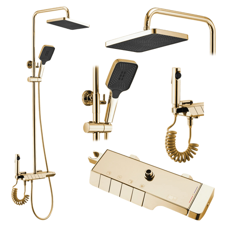 ZESTAW NATRYSKOWY ROB ZŁOTY TERMOSTAT