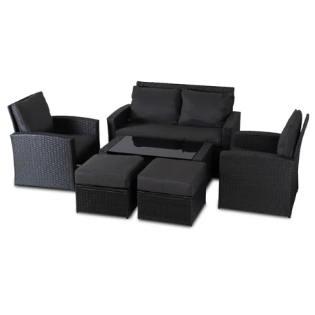 Zestaw Mebli Ogrodowych FLORYDA Ciemnoszary