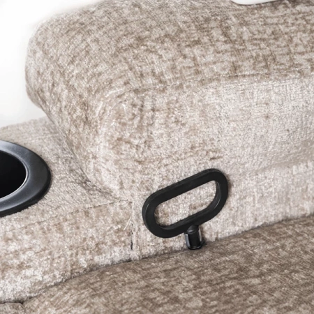 Fotel Masujący BOX Beżowy Welurowy