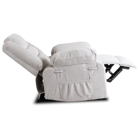 Fotel ARTURO Szary Sztruksowy