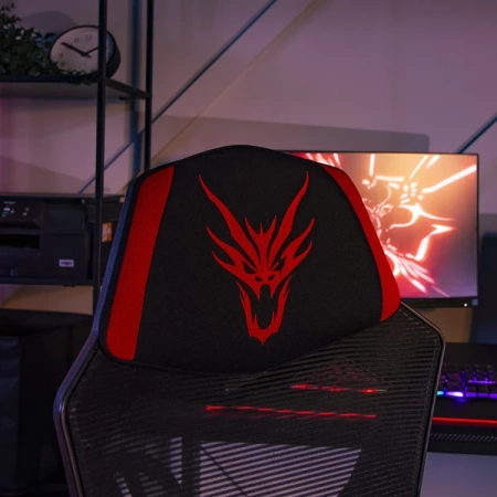 Fotel Obrotowy BING Czarny/czerwony