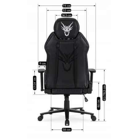 Fotel Obrotowy NEXON Czarny/Biały