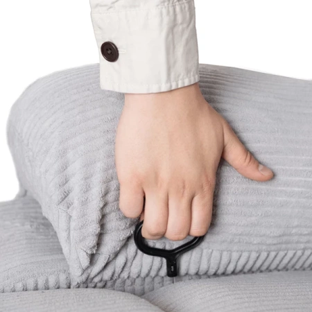 Fotel ARTURO Szary Sztruksowy