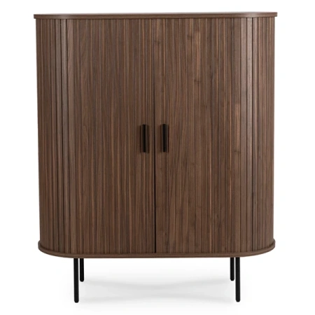 Komoda Dwudrzwiowa Rozsuwana 100 cm TRISH Orzech