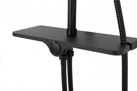 ZESTAW NATRYSKOWY MIKE CZARNY TERMOSTAT