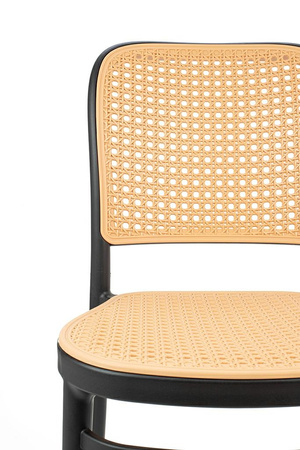 Krzesło WICKY czarne - polipropylen