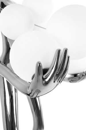 MOOSEE lampa podłogowa HUMAN SILVER       PREMIUM