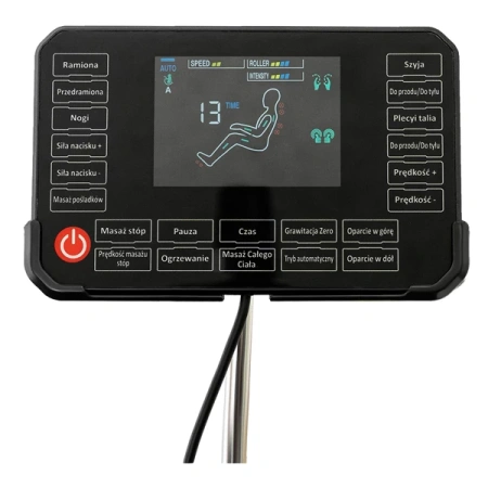 Fotel Masujący VX MAX Szary Ekoskóra