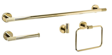KOMPLET WIESZAKÓW ŁAZIENKOWYCH GRID GOLD